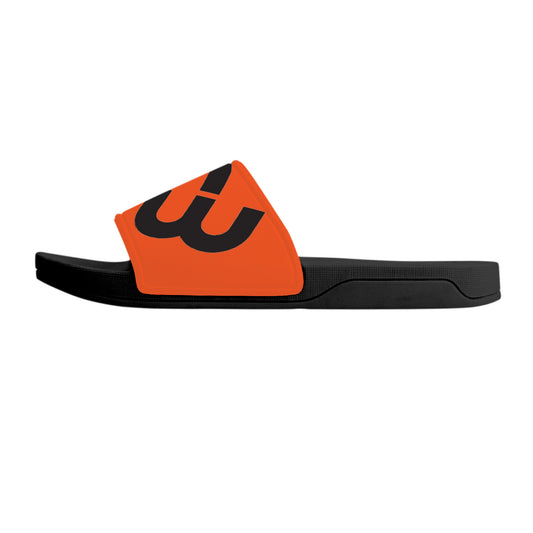 Money Bushae D30 Slide Sandals - Black and Orange