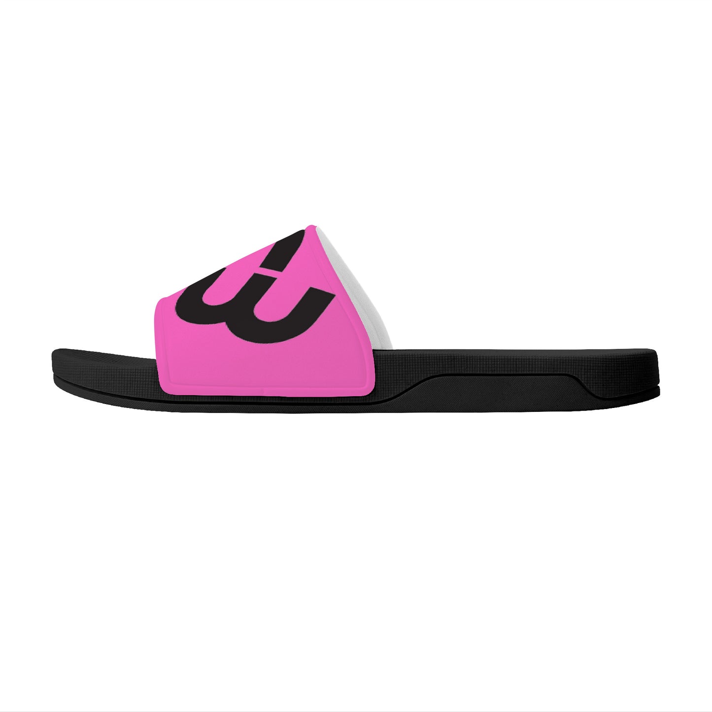 Money Bushae D30 Slide Sandals - Black and Pink