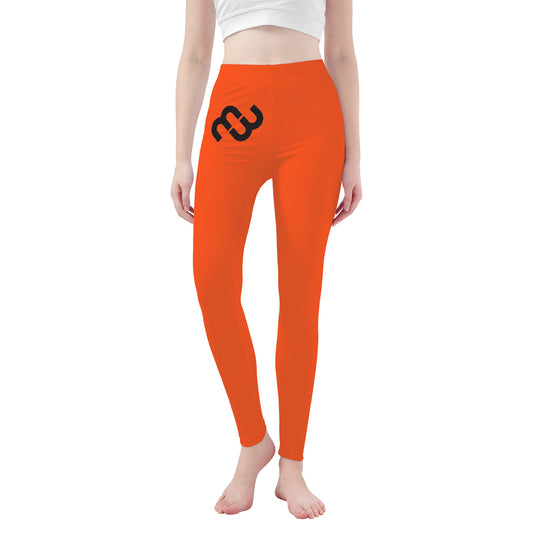 Money Bushae D48 Orange Yoga Leggings