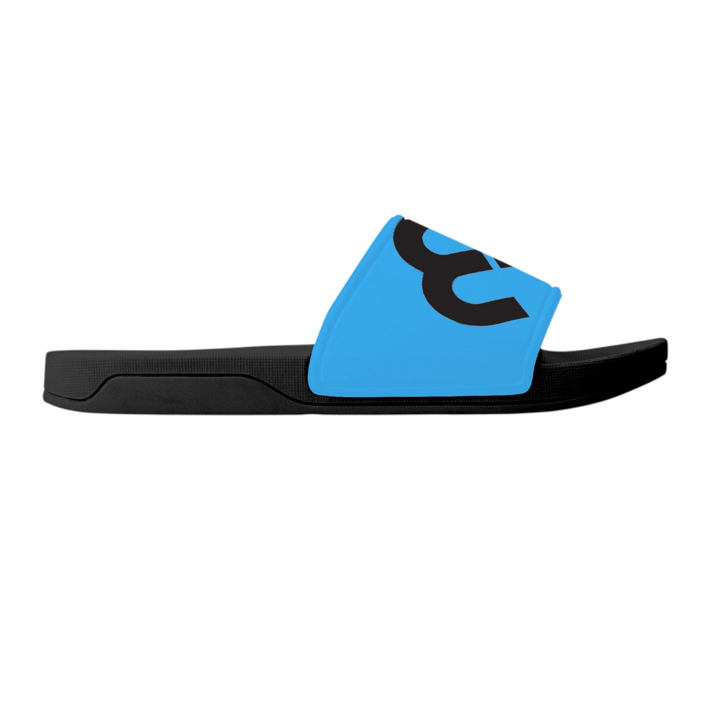 Money Bushae D30 Slide Sandals - Black and Blue