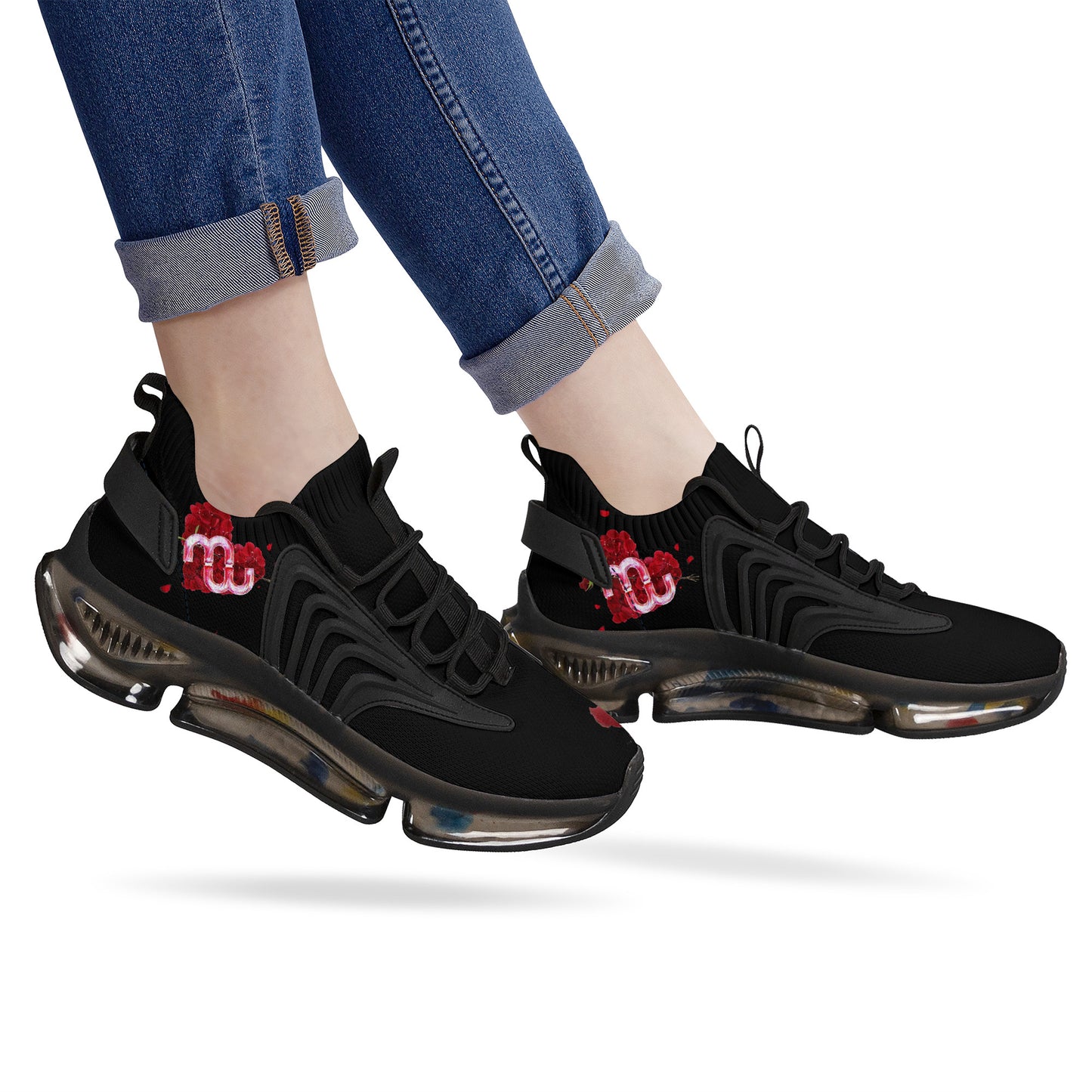 Money Bushae Valentine SF_S36 Air Max React Sneakers - Black