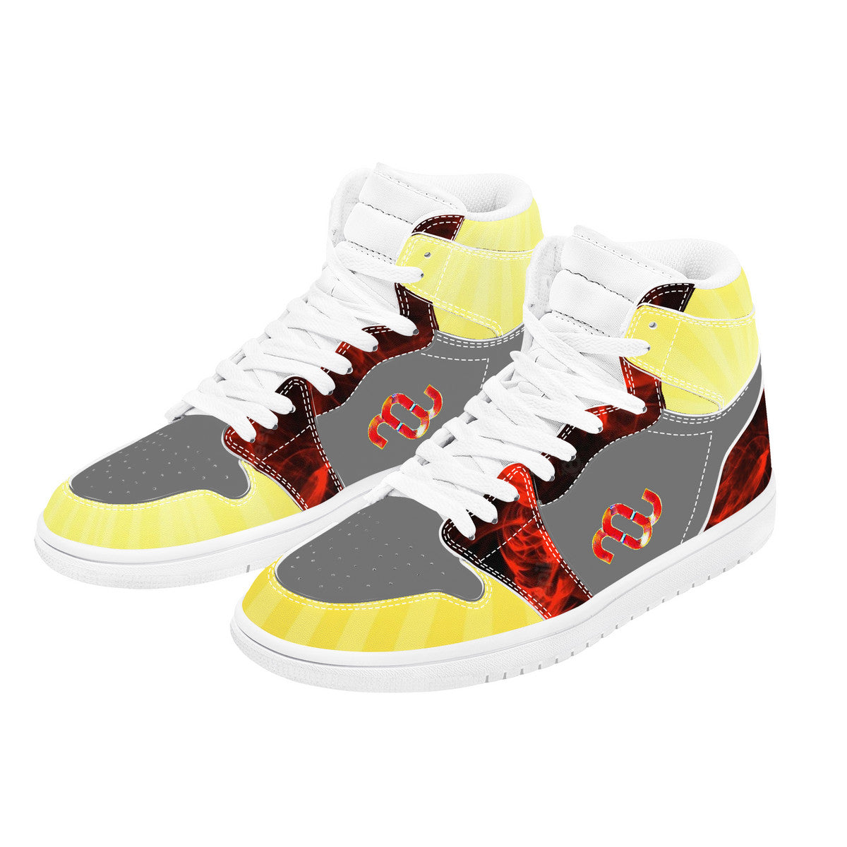 Money Bushae D17 High Top Synthetic Leather Sneaker