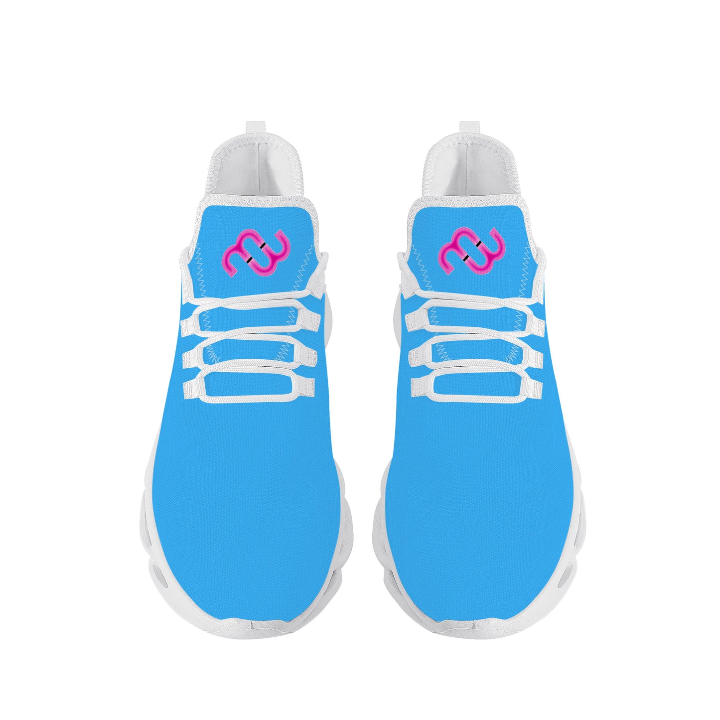 Money Bushae SF_K14 Flex Control Sneaker - White Blue and Pink