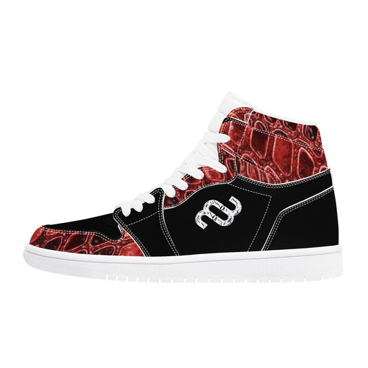 Money Bushae D17 High Top Synthetic Leather Sneaker