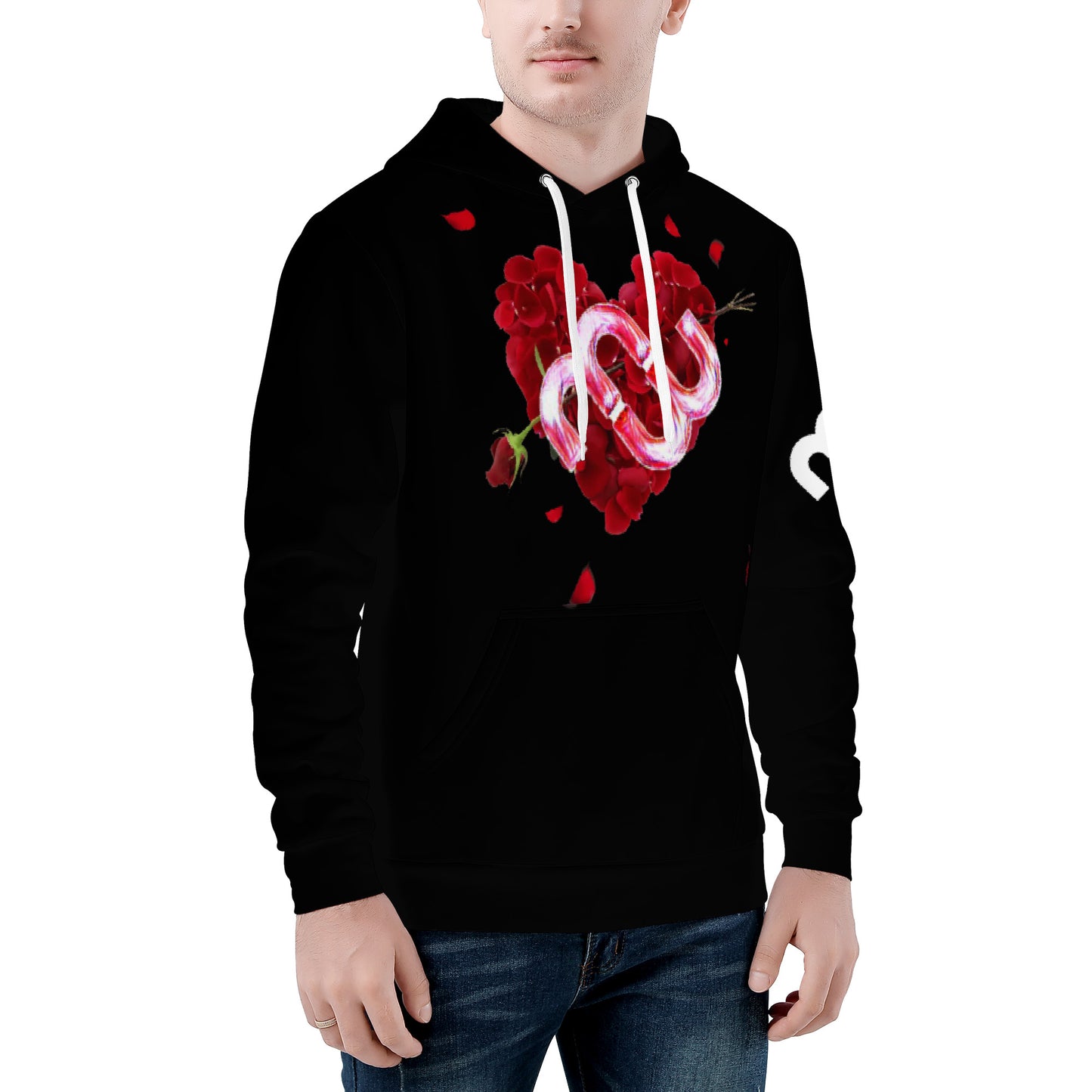 Money Bushae Valentine D55 Men's All Over Print Hoodie