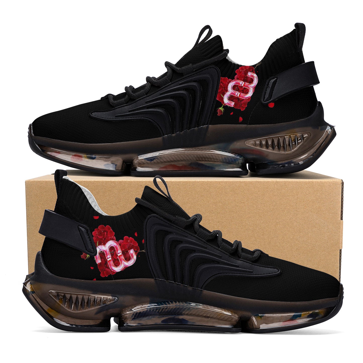 Money Bushae Valentine SF_S36 Air Max React Sneakers - Black