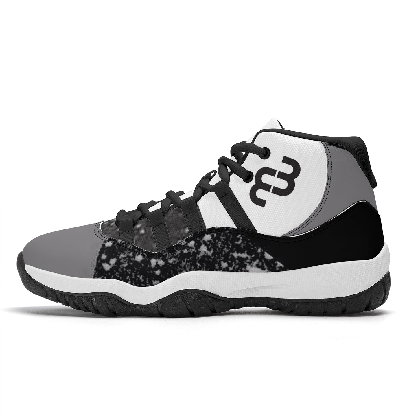 Money Bushae SF_S38 High Top Air Retro Sneakers - Black