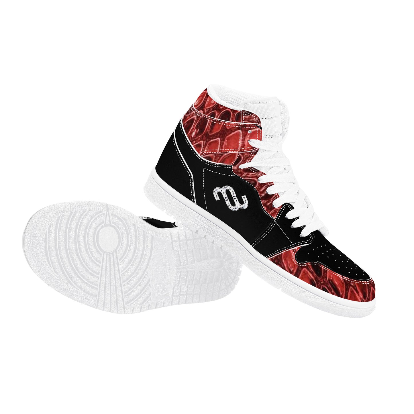 Money Bushae D17 High Top Synthetic Leather Sneaker