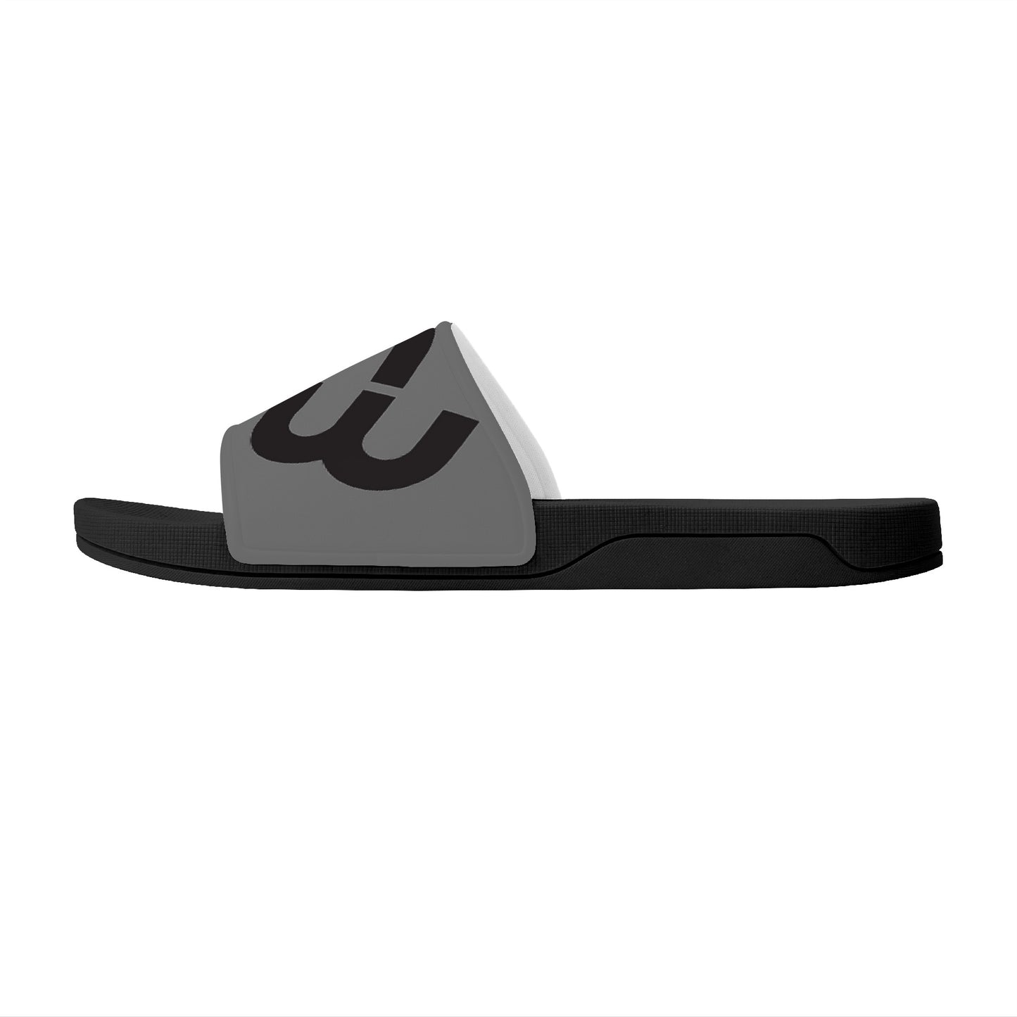 Money Bushae D30 Slide Sandals - Black and Grey