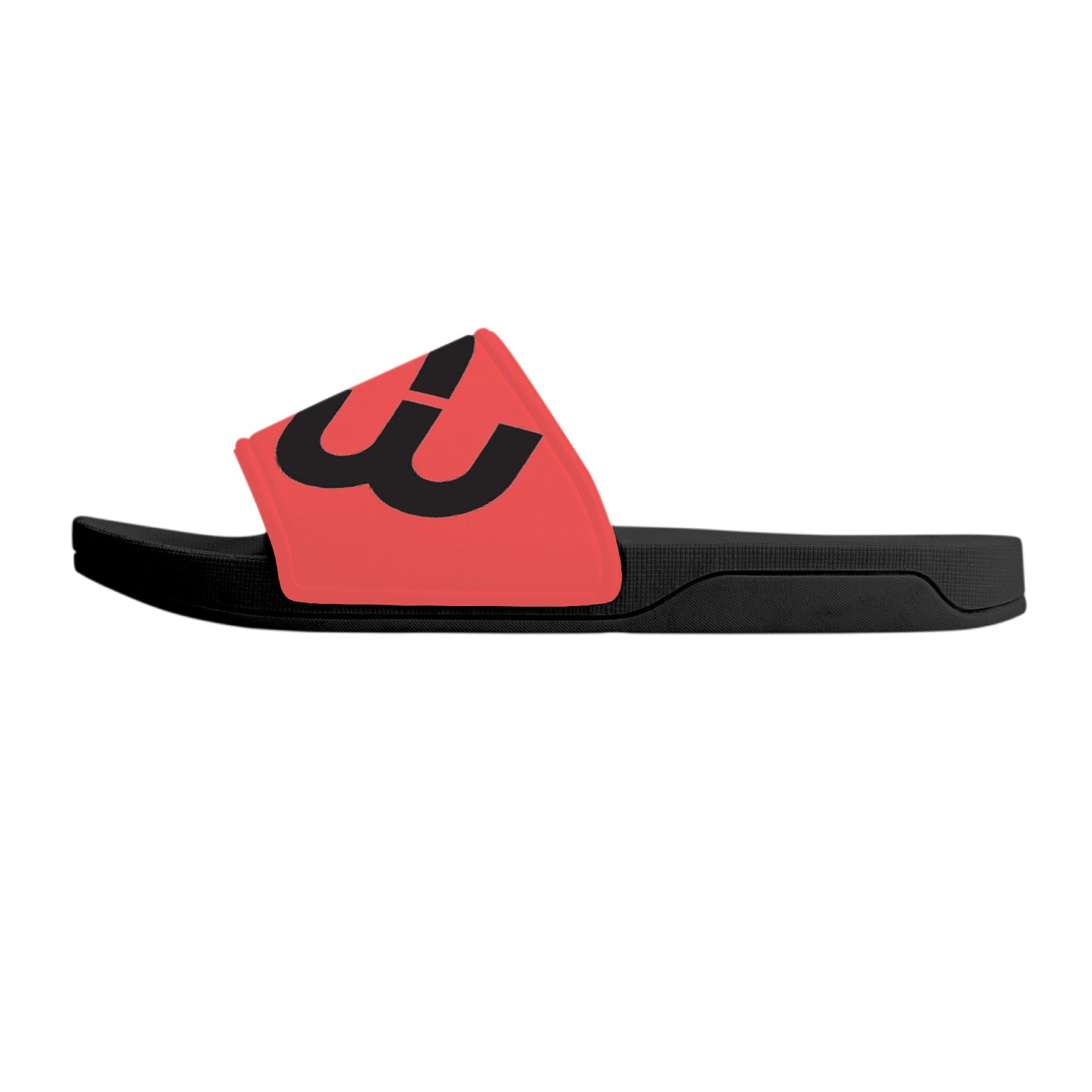 Money Bushae D30 Slide Sandals - Black and Red