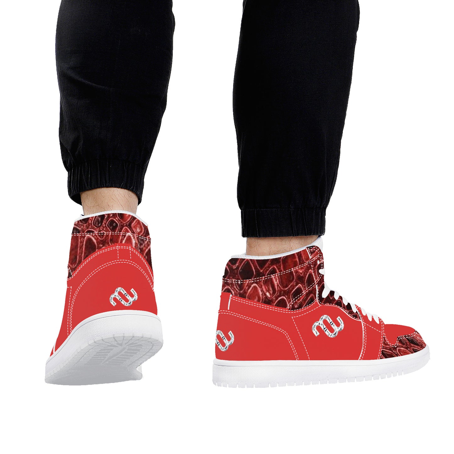 Money Bushae D17 High Top Synthetic Leather Sneaker