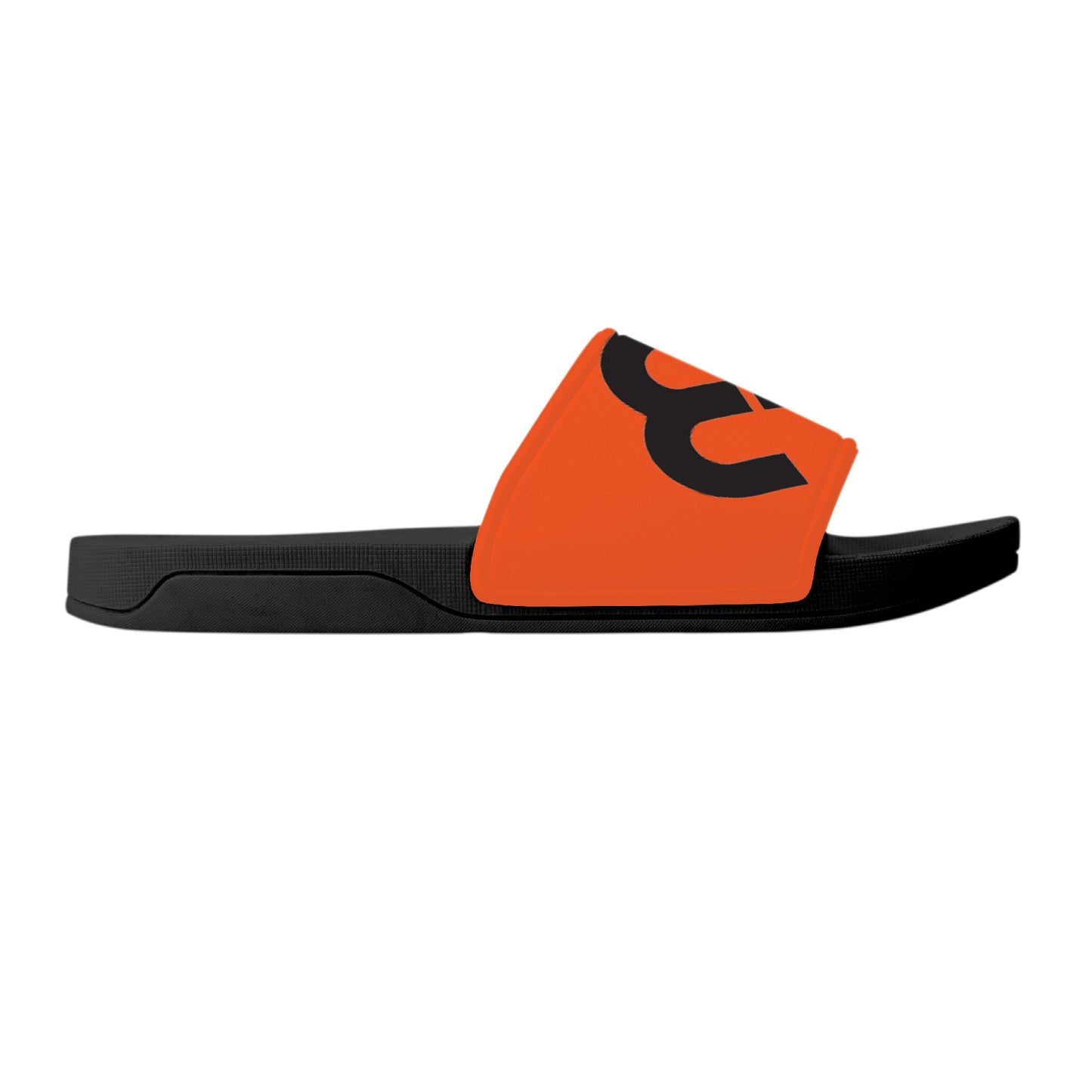 Money Bushae D30 Slide Sandals - Black and Orange