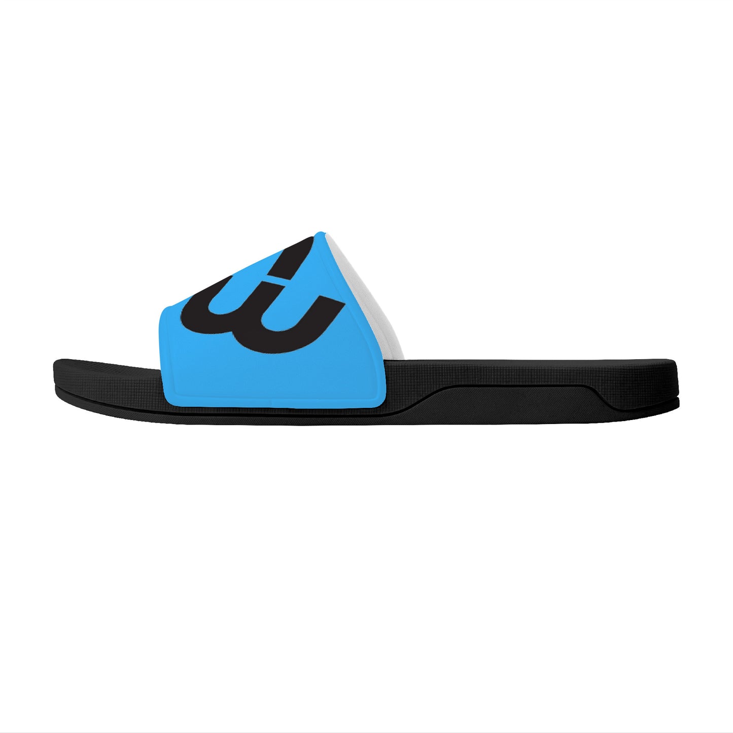 Money Bushae D30 Slide Sandals - Black and Blue