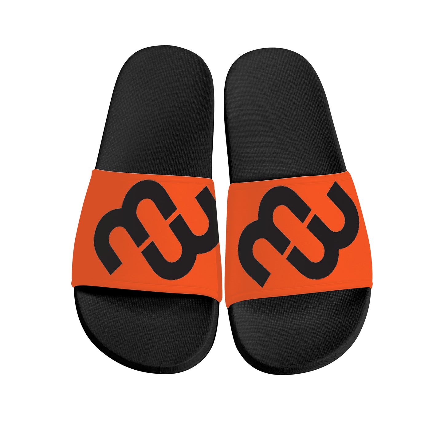 Money Bushae D30 Slide Sandals - Black and Orange