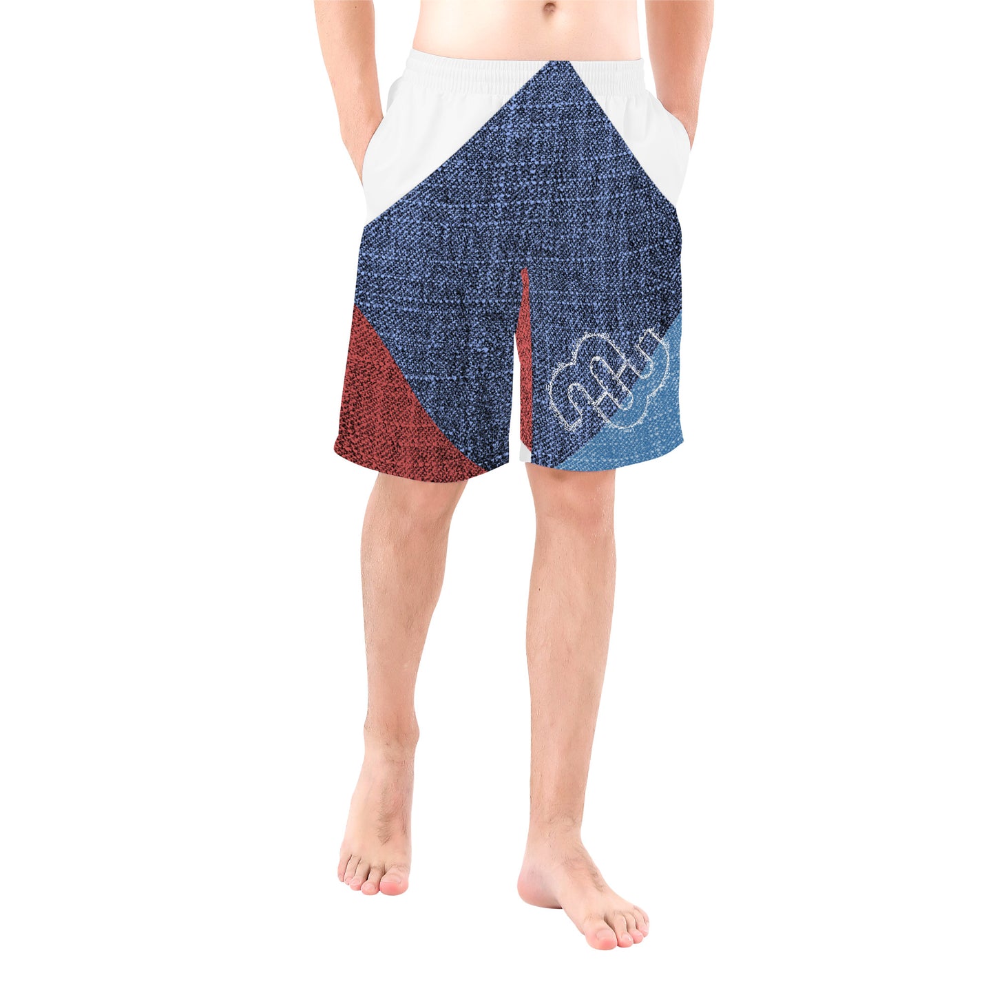 Denim Money Bushae SF_D95 Men's  Board Shorts