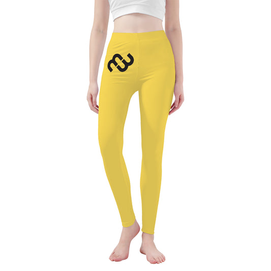 Money Bushae D48 Yellow Yoga Leggings