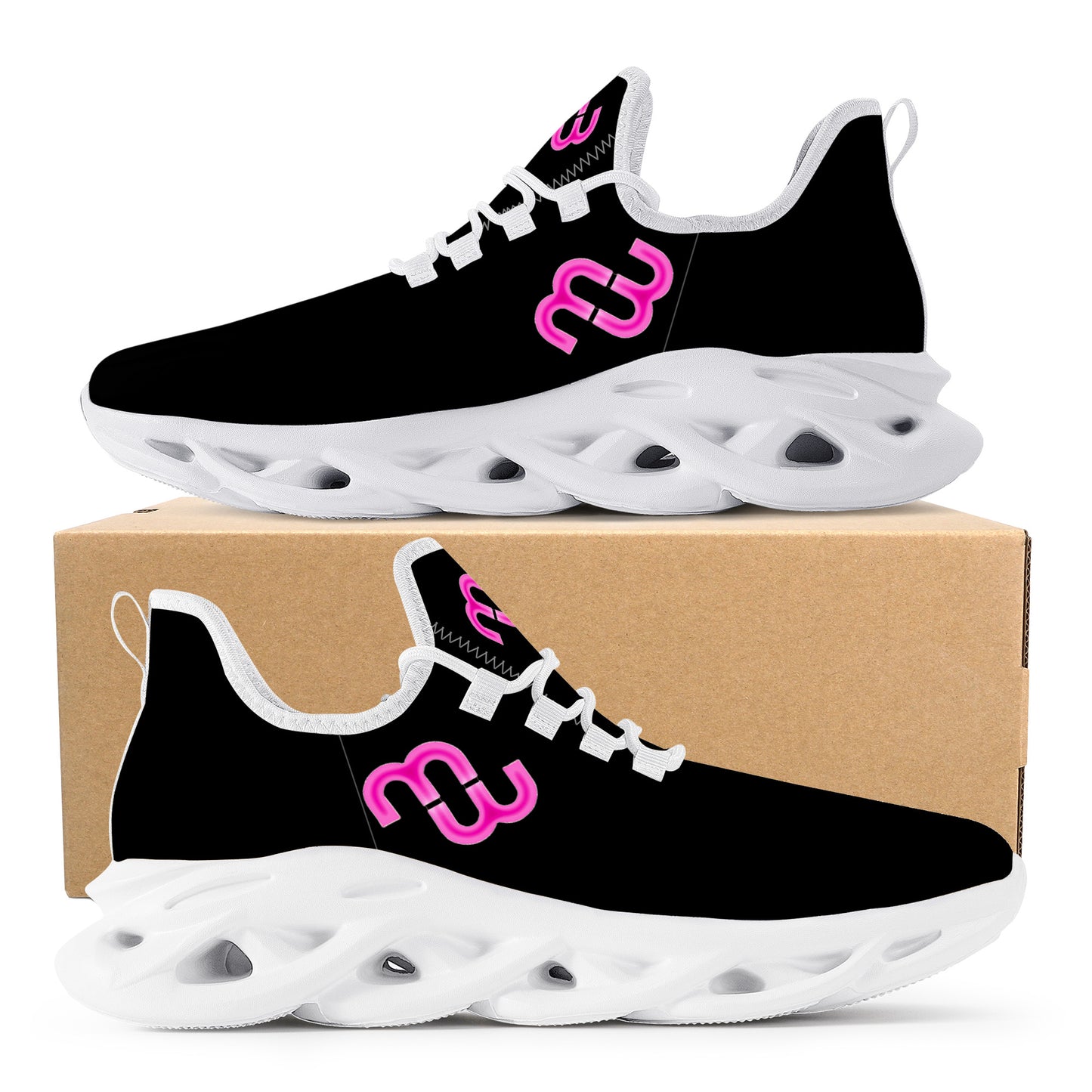 Money Bushae SF_K14 Flex Control Sneaker - Black and Pink