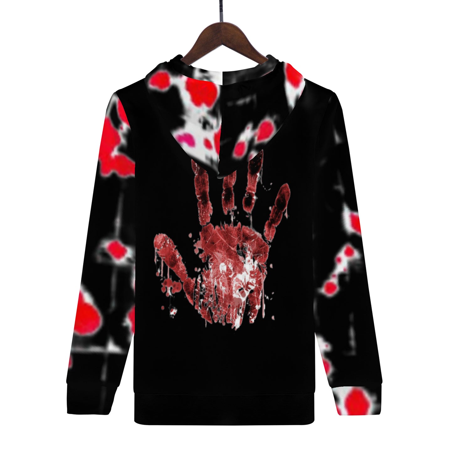 Money Bushae D55 Men's All Over Print Hoodie Blood Splats