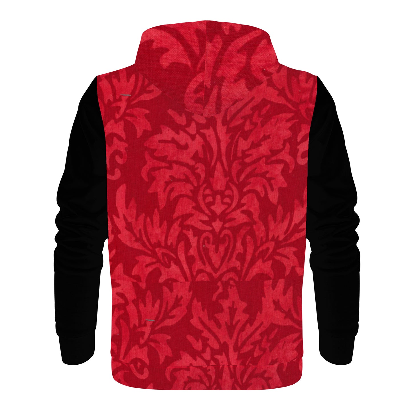 Money Bushae D55 Men's All Over Print Hoodie black and red