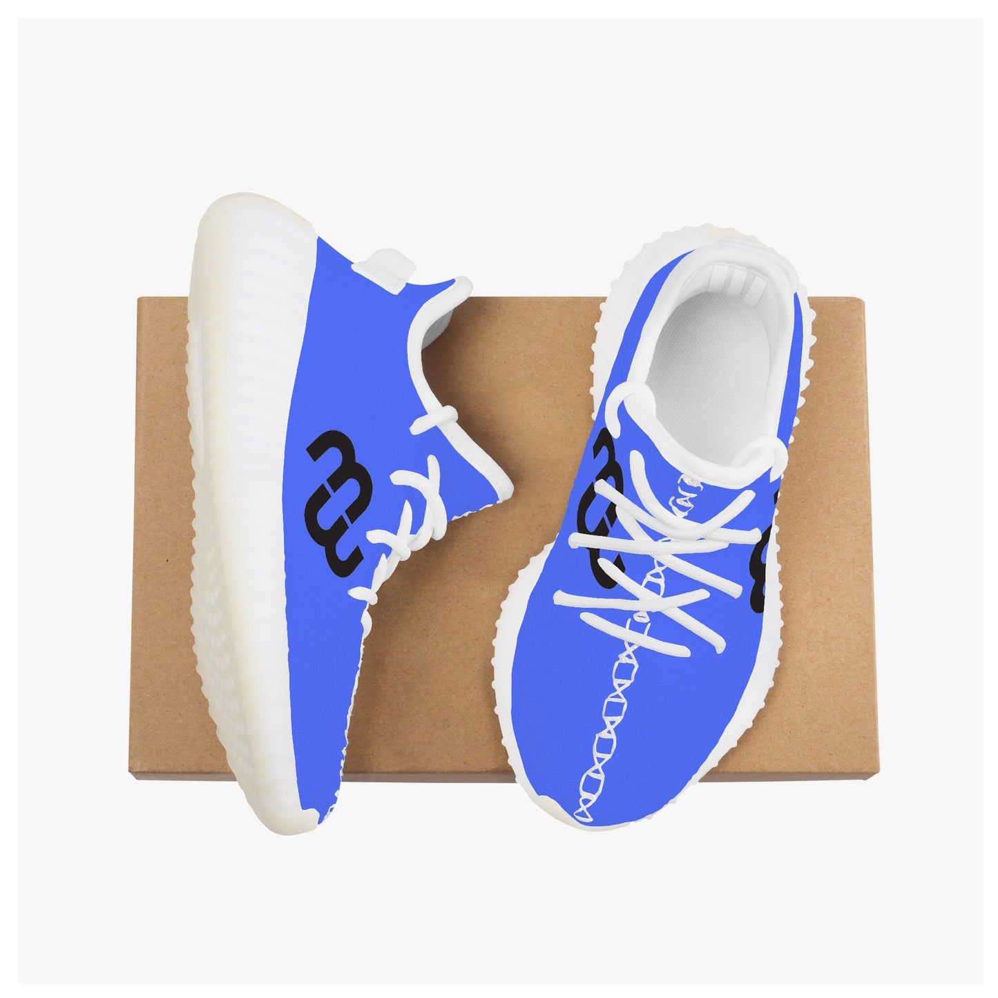 Money Bushae D18 Kids Mesh Knit Sneaker - White