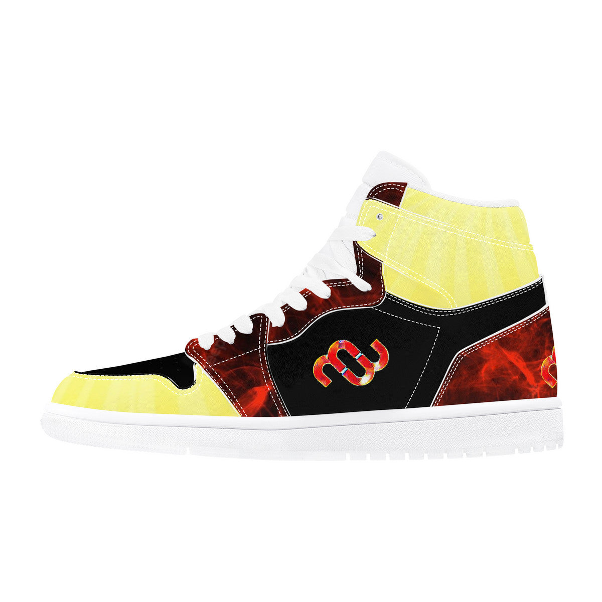 Money Bushae D17 High Top Synthetic Leather Sneaker