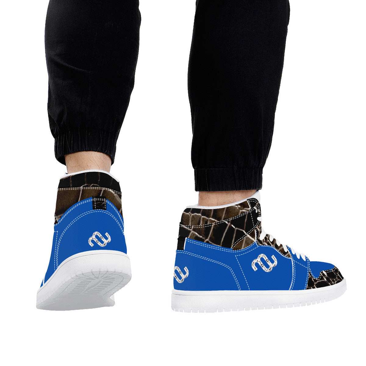 Money Bushae D17 High Top Synthetic Leather Sneaker