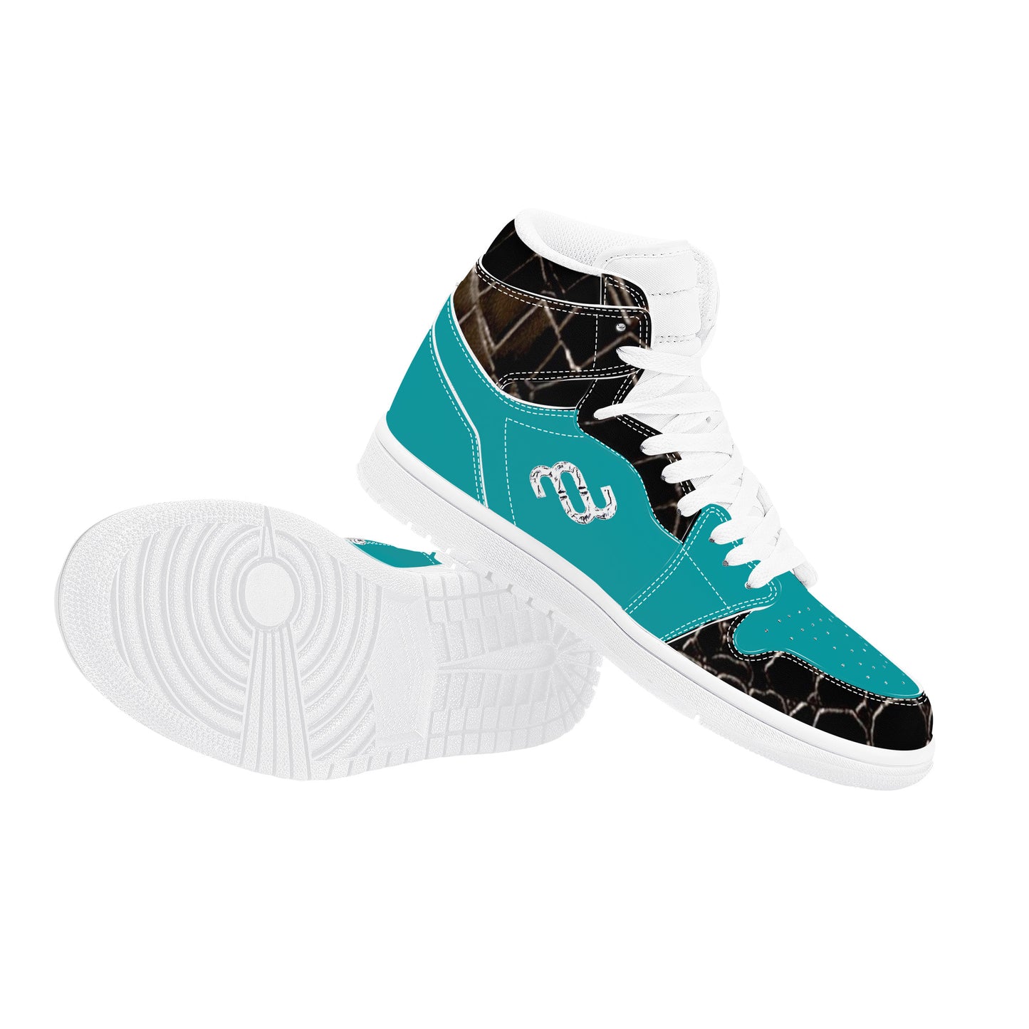 Money Bushae D17 High Top Synthetic Leather Sneaker