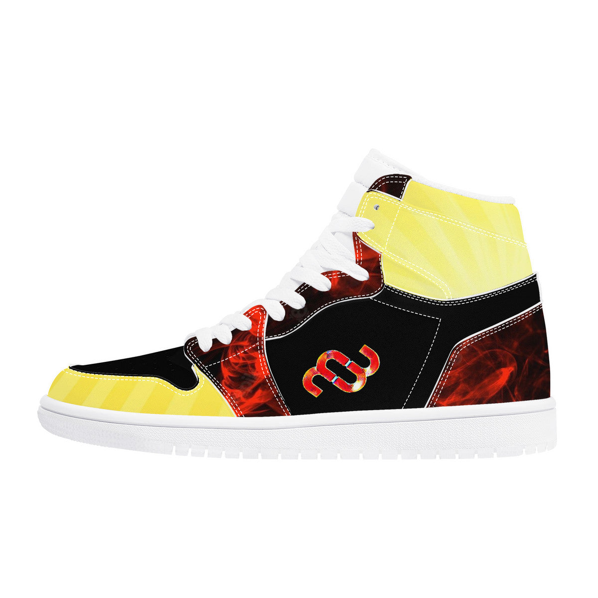 Money Bushae D17 High Top Synthetic Leather Sneaker