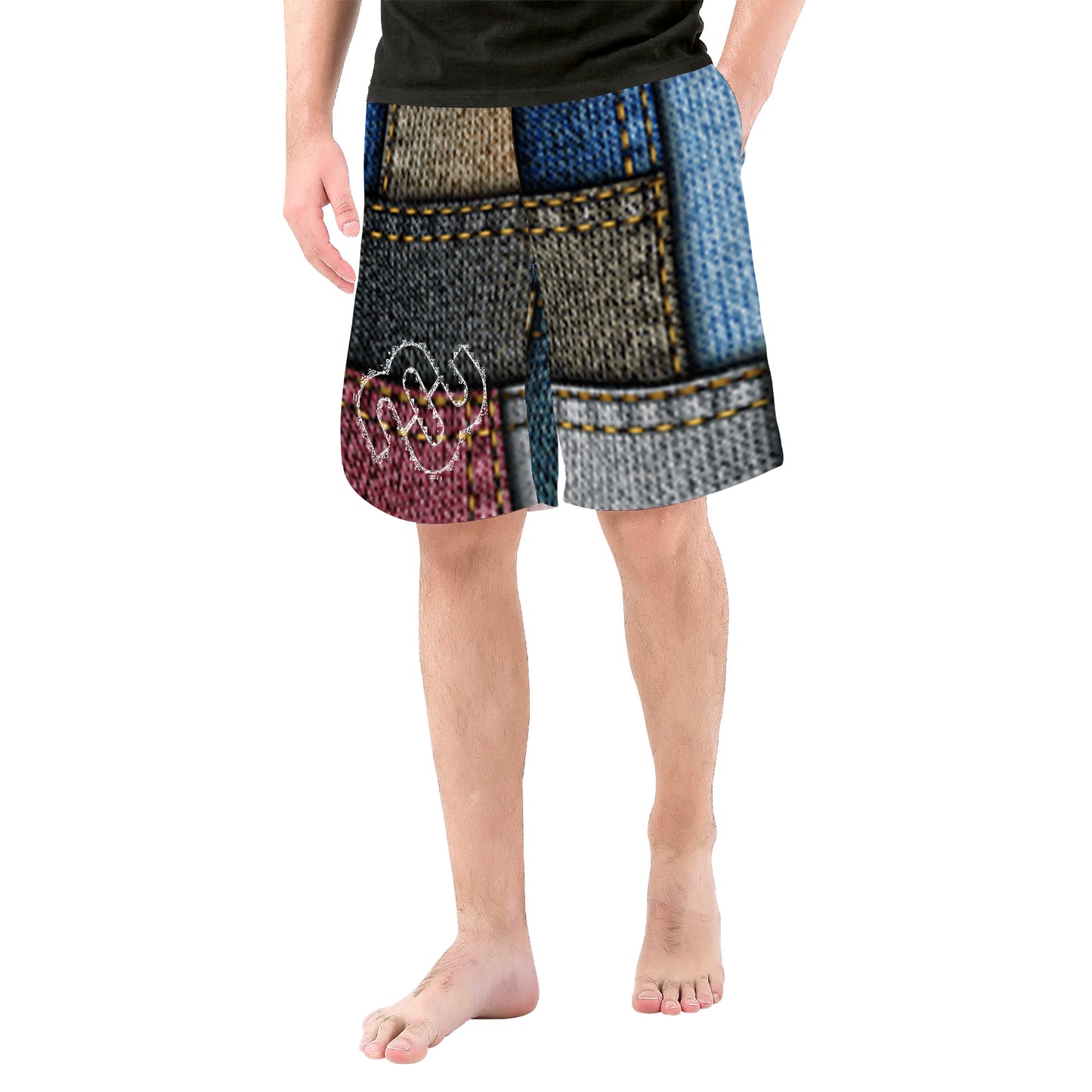 Denim Money Bushae SF_D95 Men's  Board Shorts