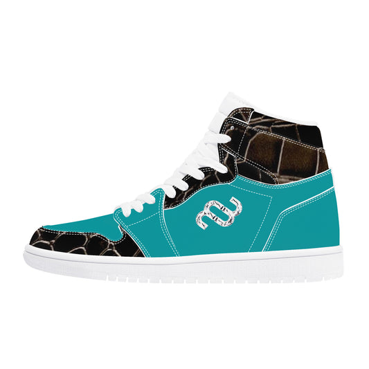 Money Bushae D17 High Top Synthetic Leather Sneaker