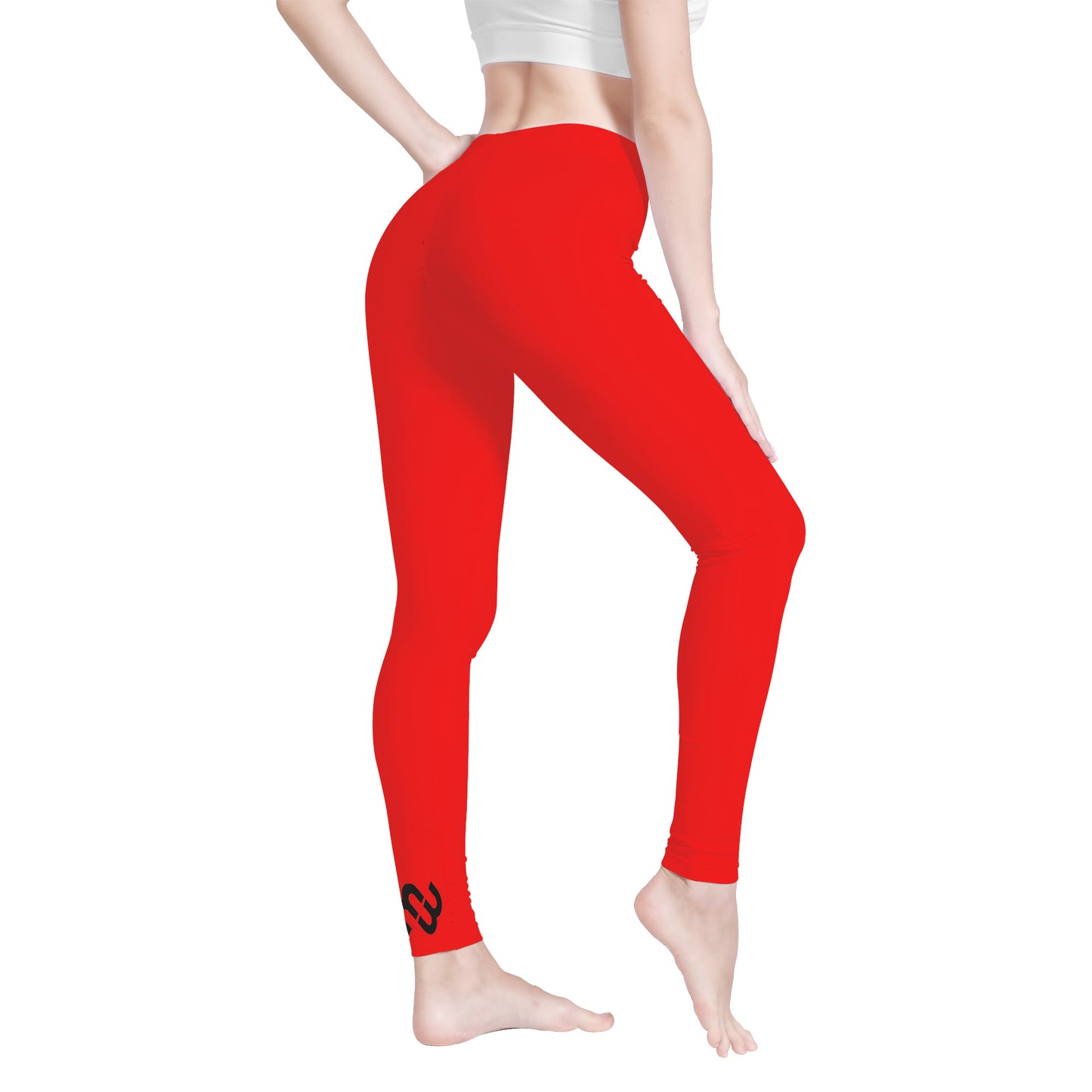 Money Bushae D48 Red Yoga Leggings