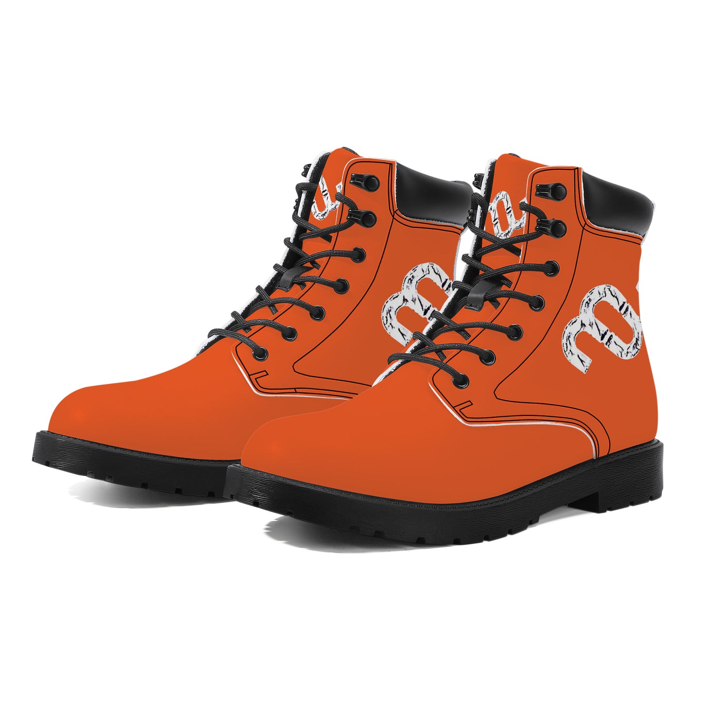 Money Bushae D20 Synthetic Leather Boots orange