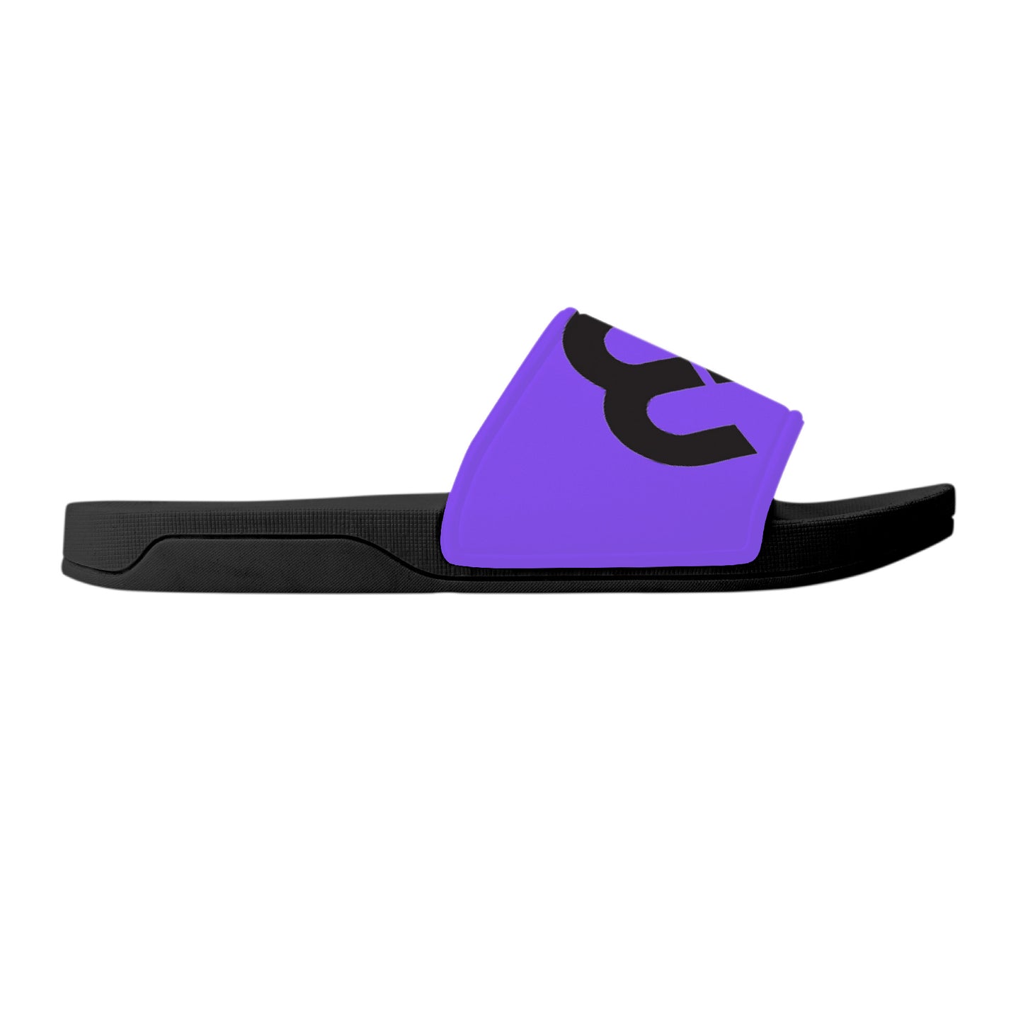 Money Bushae D30 Slide Sandals - Black and Purple