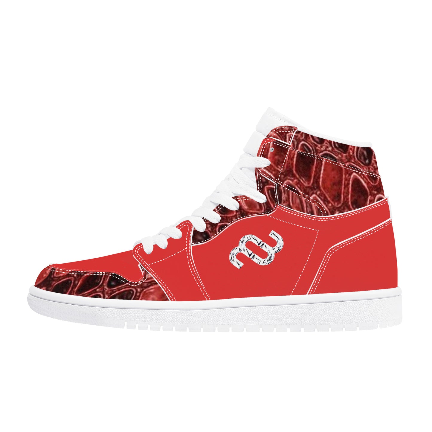 Money Bushae D17 High Top Synthetic Leather Sneaker