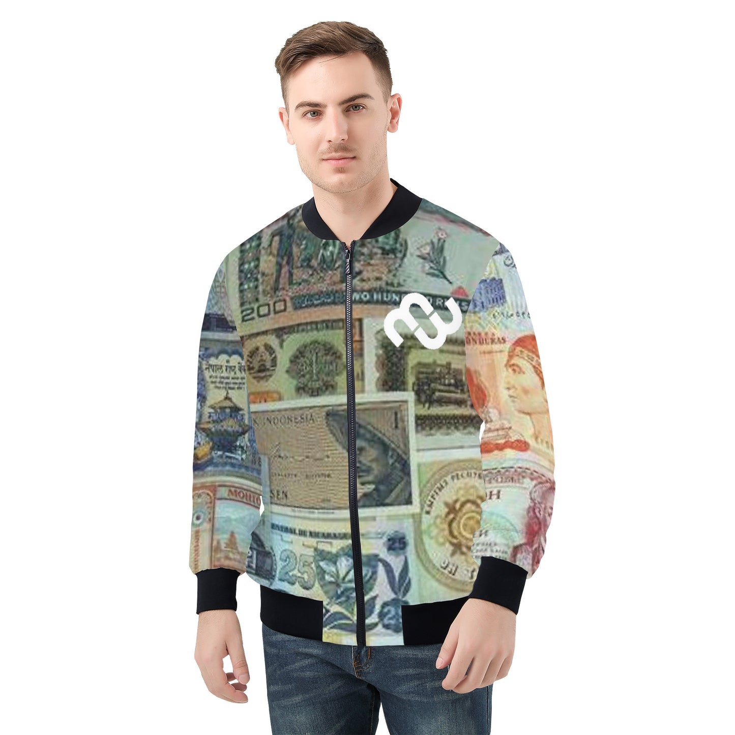 Money Bushae Currency SF_D81 Men's Bomber Jacket