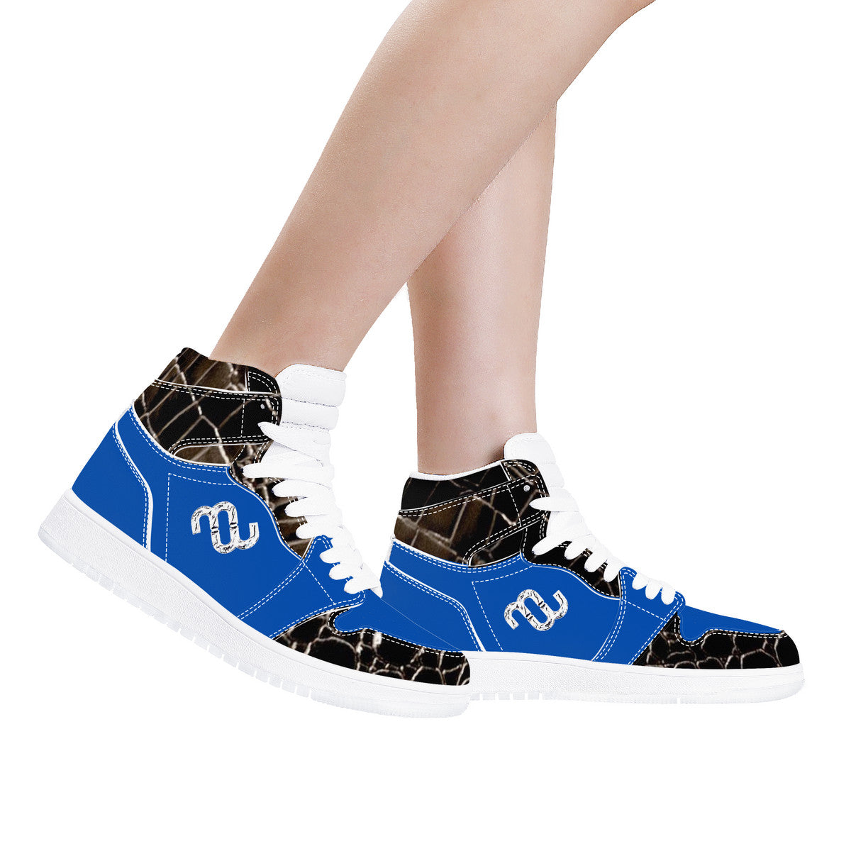 Money Bushae D17 High Top Synthetic Leather Sneaker