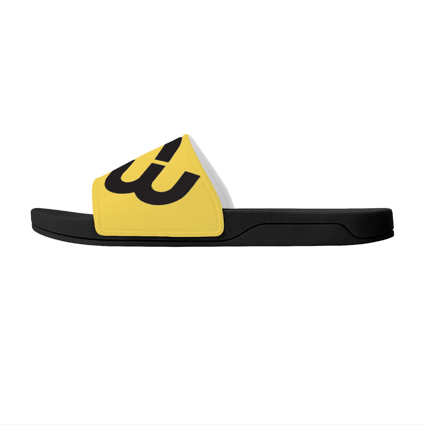 Money Bushae D30 Slide Sandals - Black and Yellow