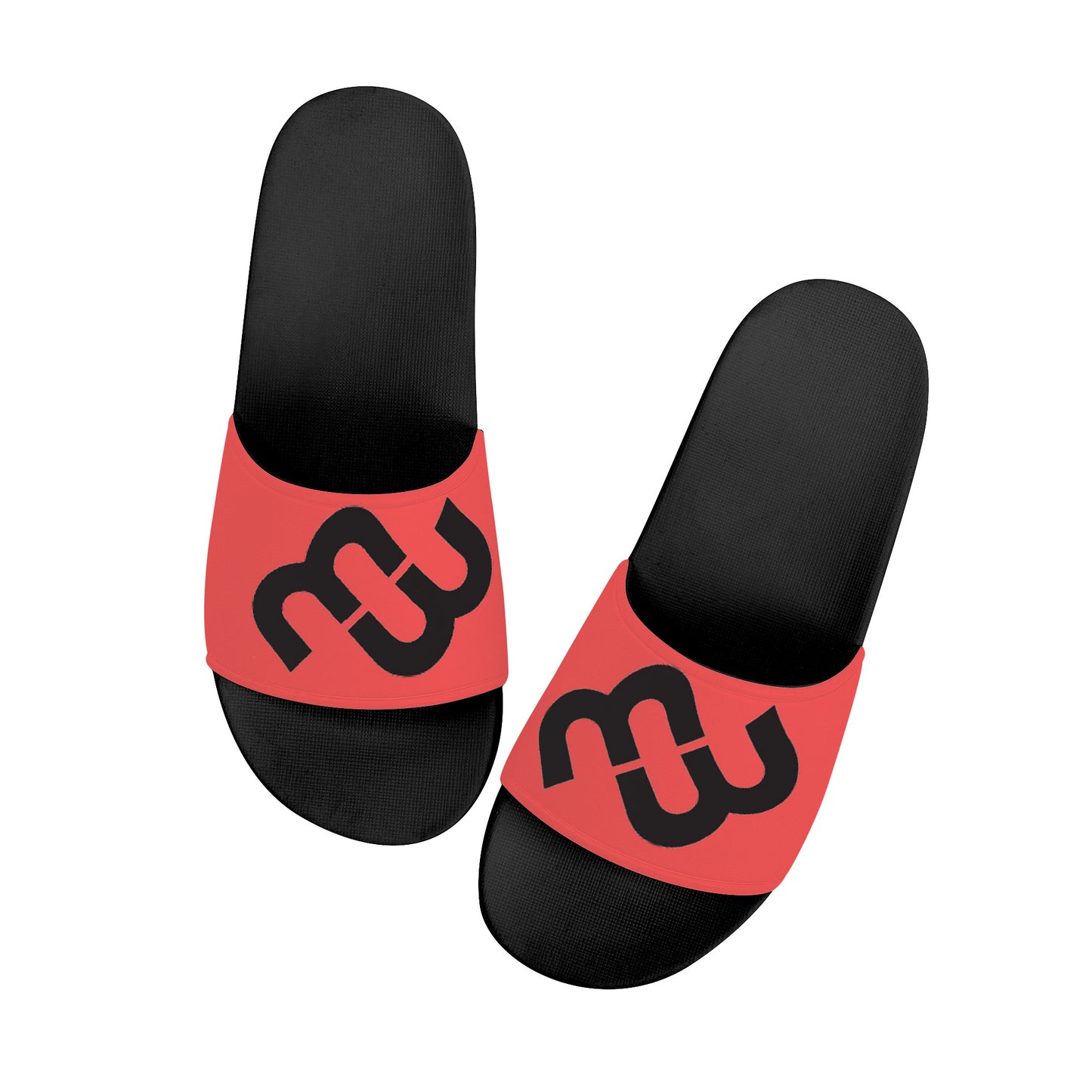 Money Bushae D30 Slide Sandals - Black and Red