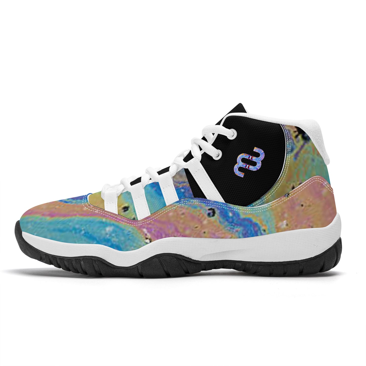 MB Sherbert SF_S38 High Top Air Retro Sneakers - White