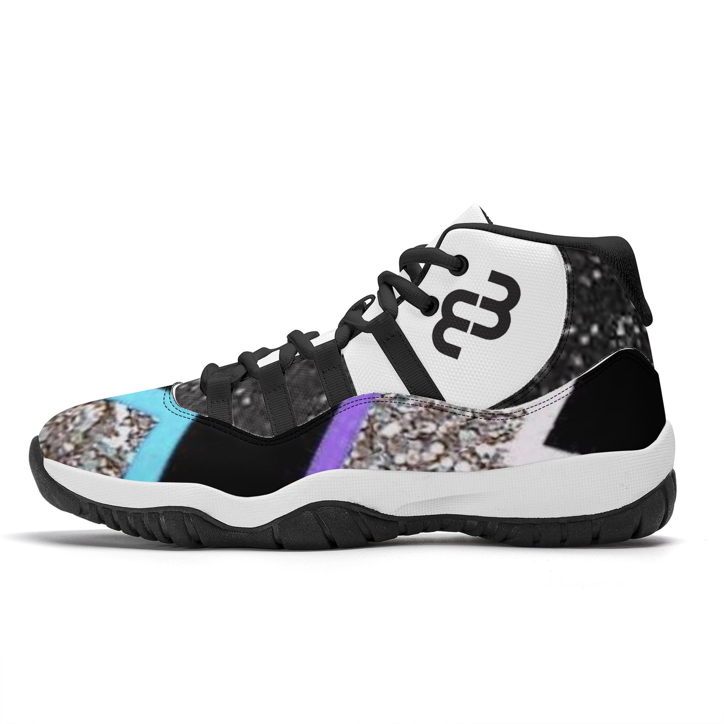 Money Bushae SF_S38 High Top Air Retro Sneakers - Black