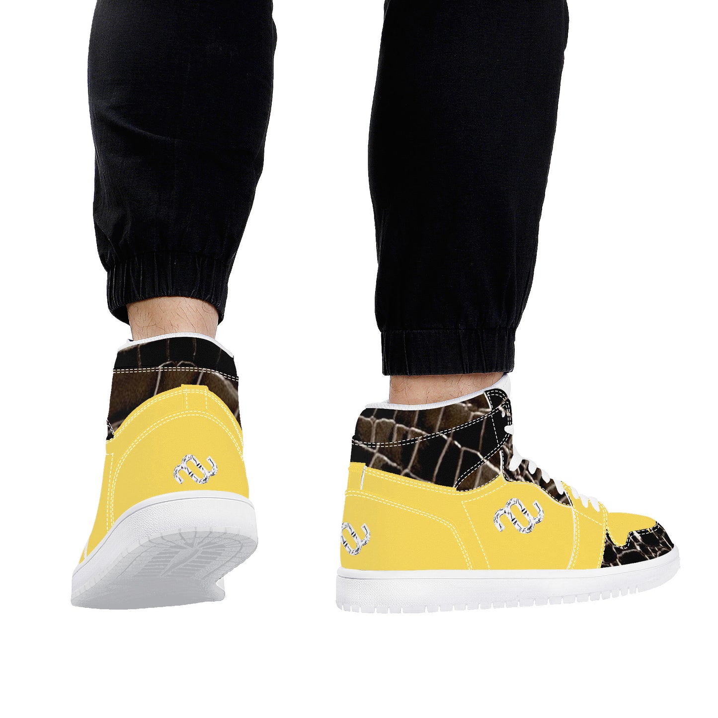 Money Bushae D17 High Top Synthetic Leather Sneaker