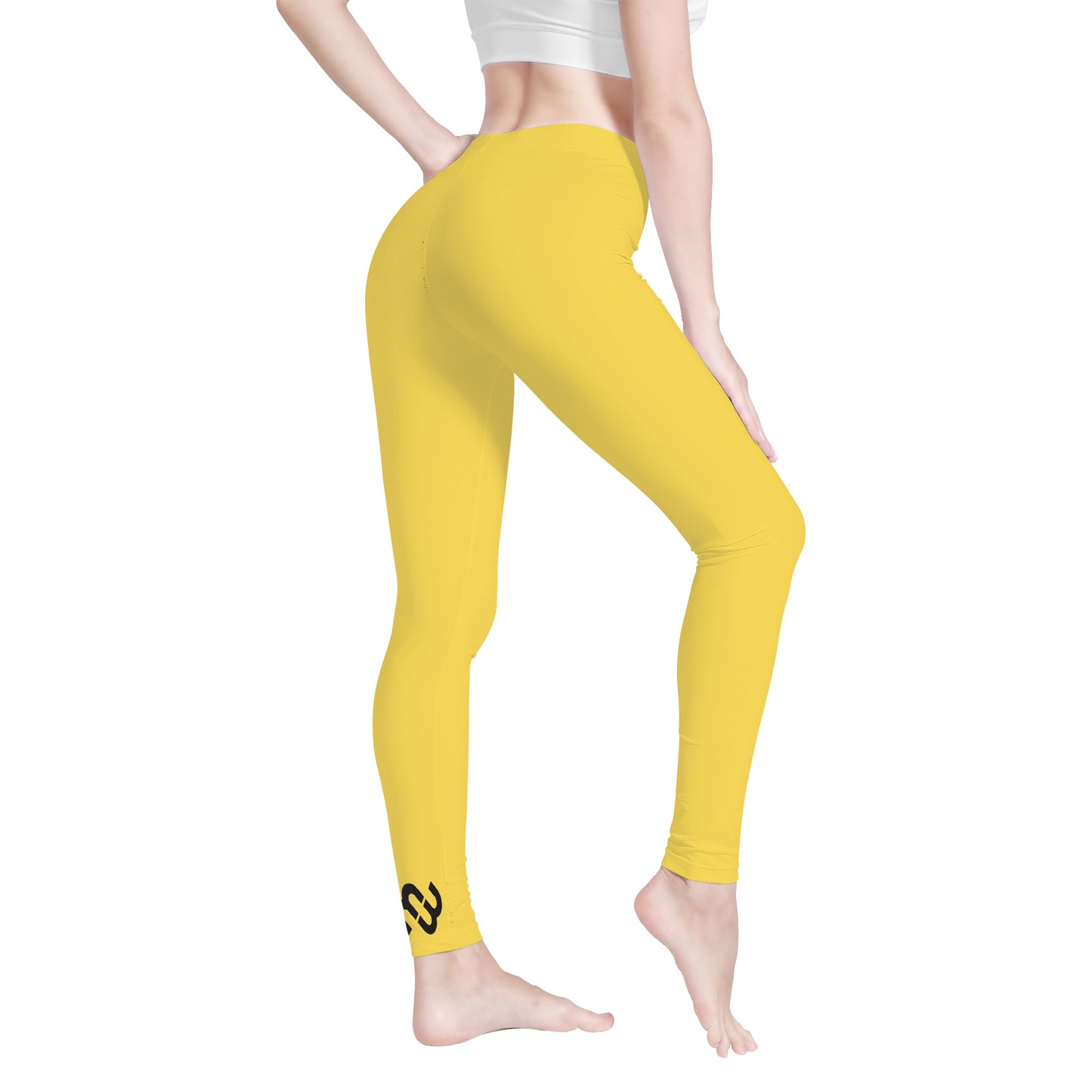 Money Bushae D48 Yellow Yoga Leggings