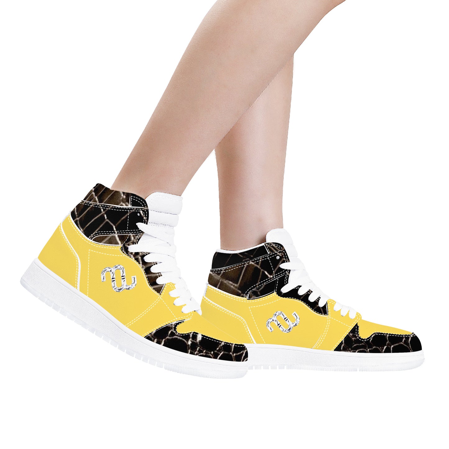 Money Bushae D17 High Top Synthetic Leather Sneaker