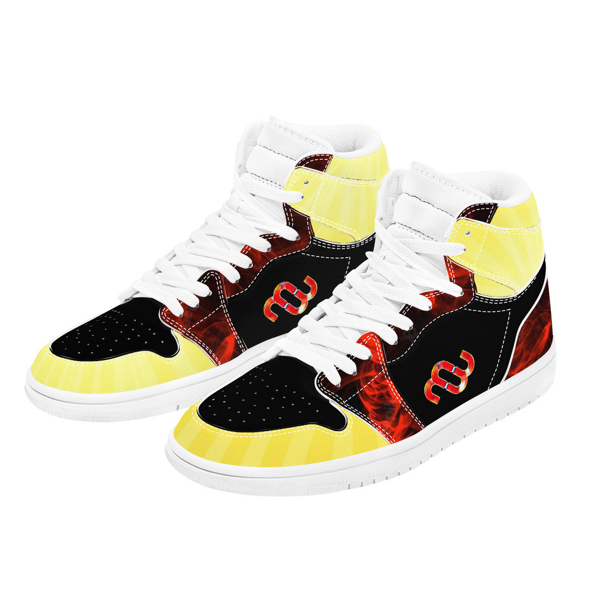 Money Bushae D17 High Top Synthetic Leather Sneaker