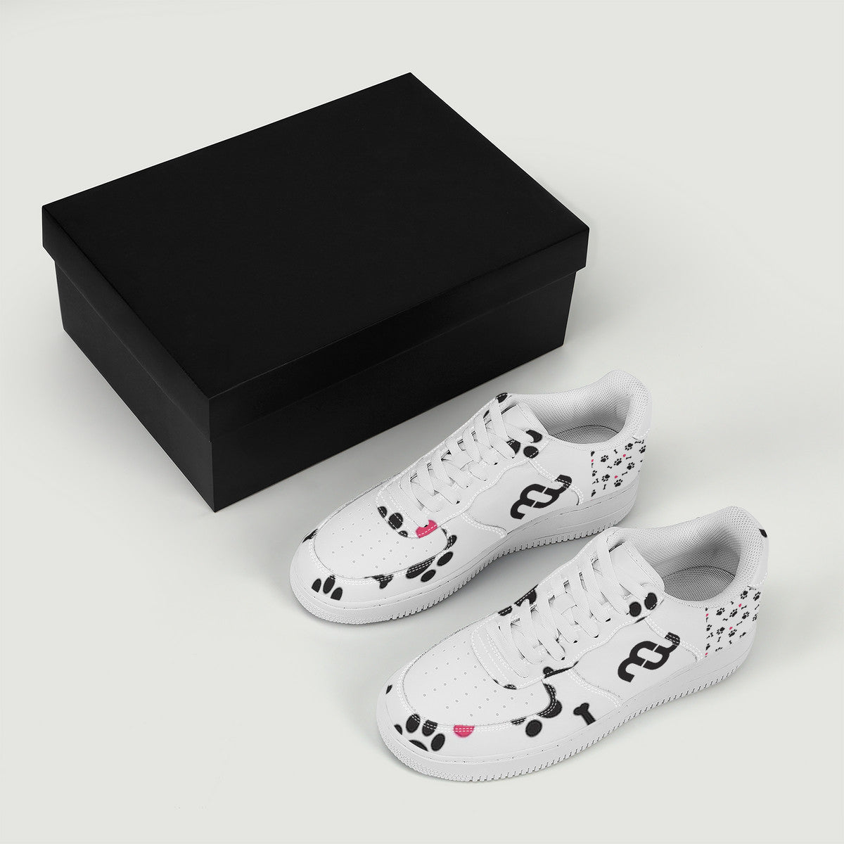 Money Bushae SF_F8 Low Top Unisex Sneaker puppy paws