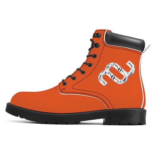 Money Bushae D20 Synthetic Leather Boots orange