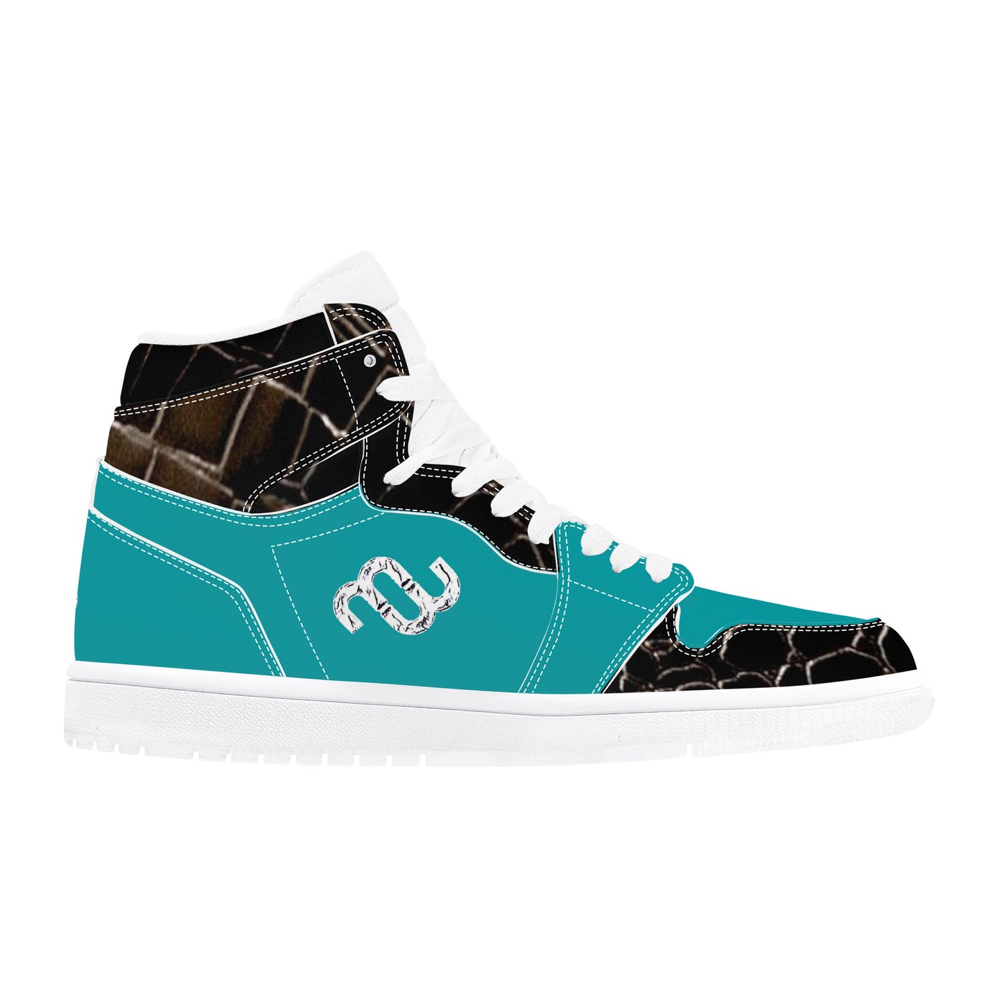 Money Bushae D17 High Top Synthetic Leather Sneaker
