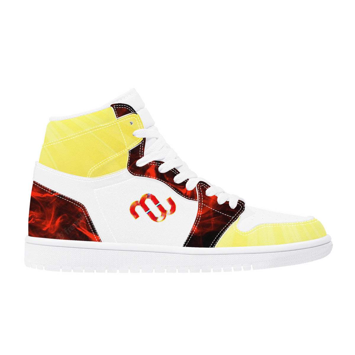 Money Bushae D17 High Top Synthetic Leather Sneaker