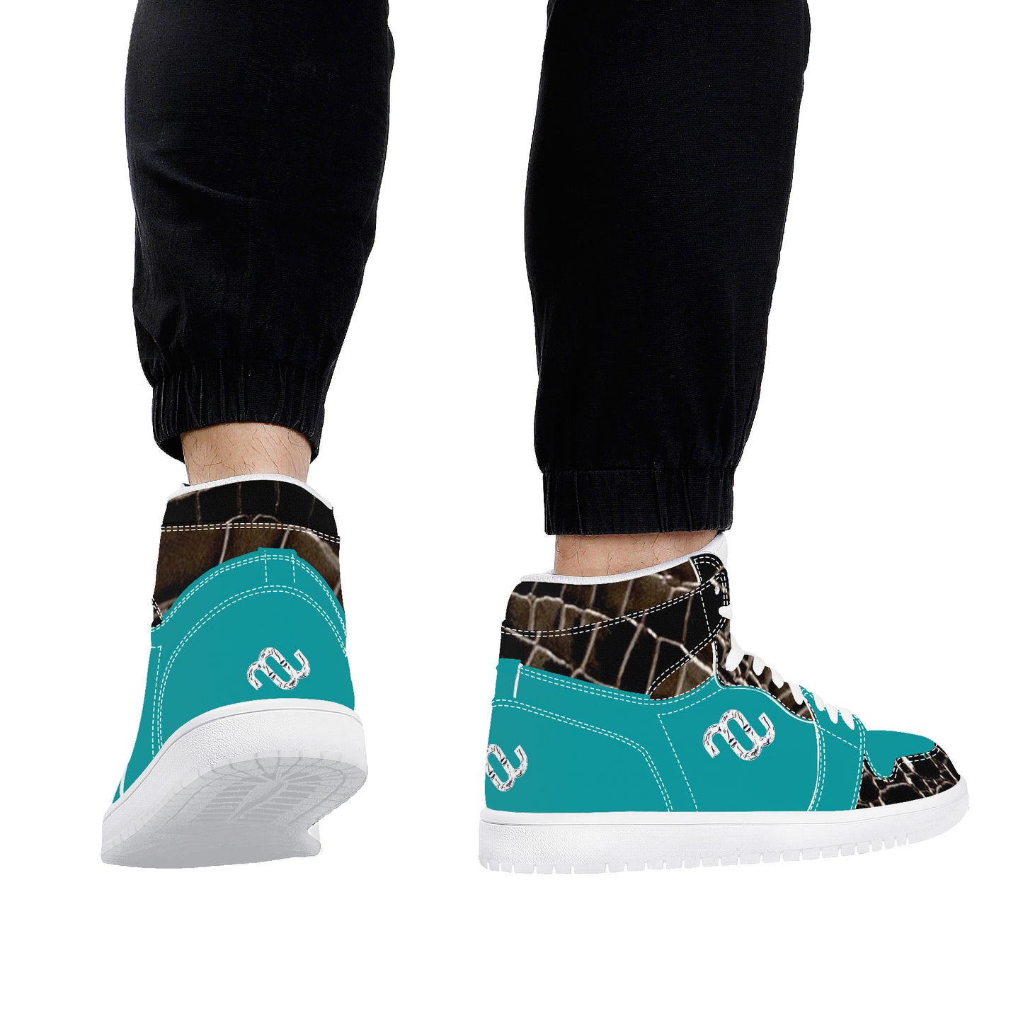 Money Bushae D17 High Top Synthetic Leather Sneaker