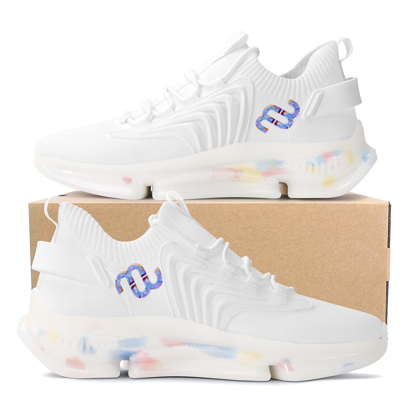 Money Bushae SF_S35 Air Max React Sneakers - White